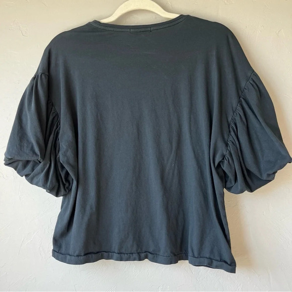 Ragdoll Los puff bubble sleeve cotton minimalist classic top shirt boho cottage - Picture 8 of 9